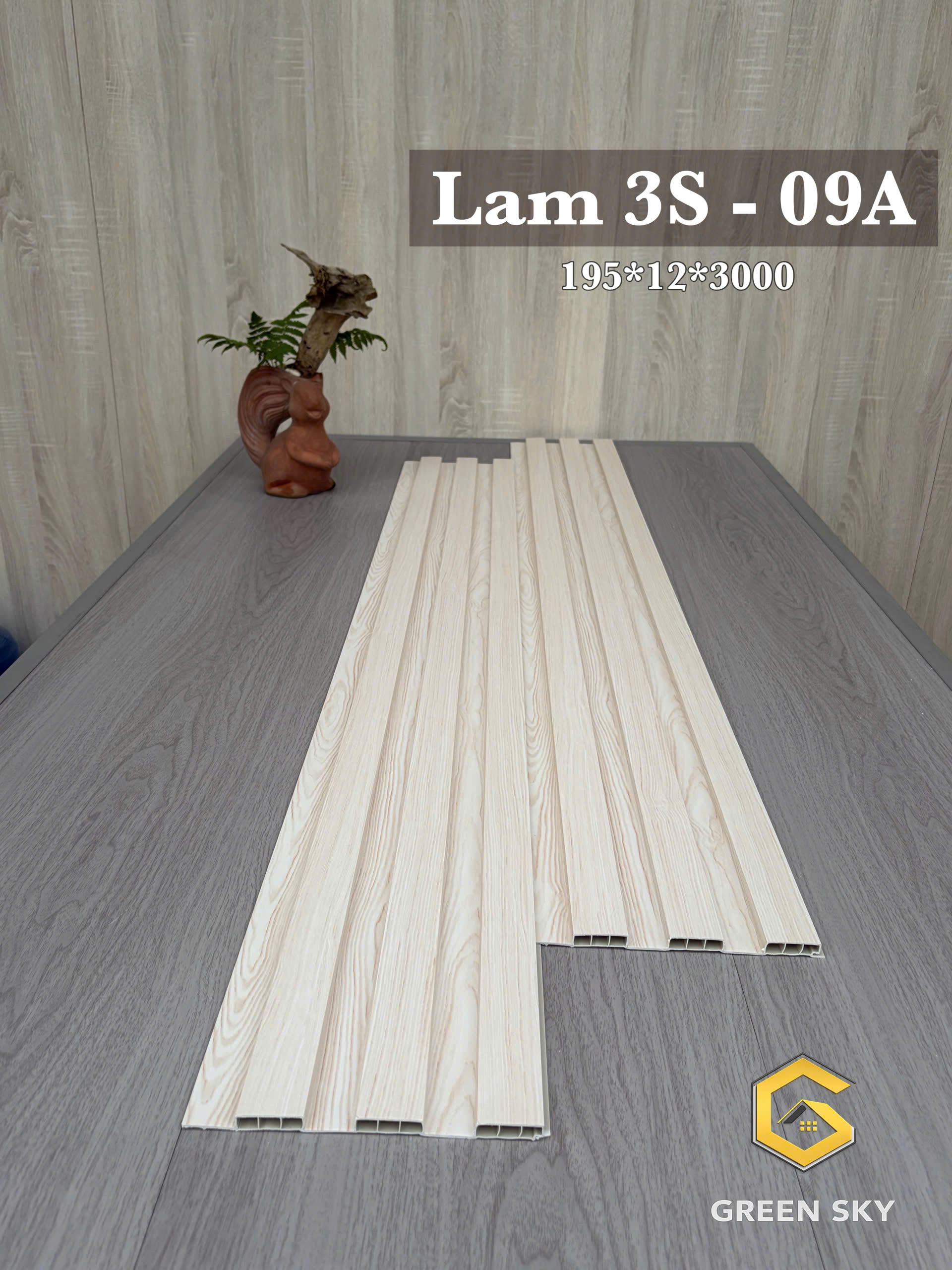 TẤM ỐP LAM SÓNG THẤP LAM 3S - 09A
