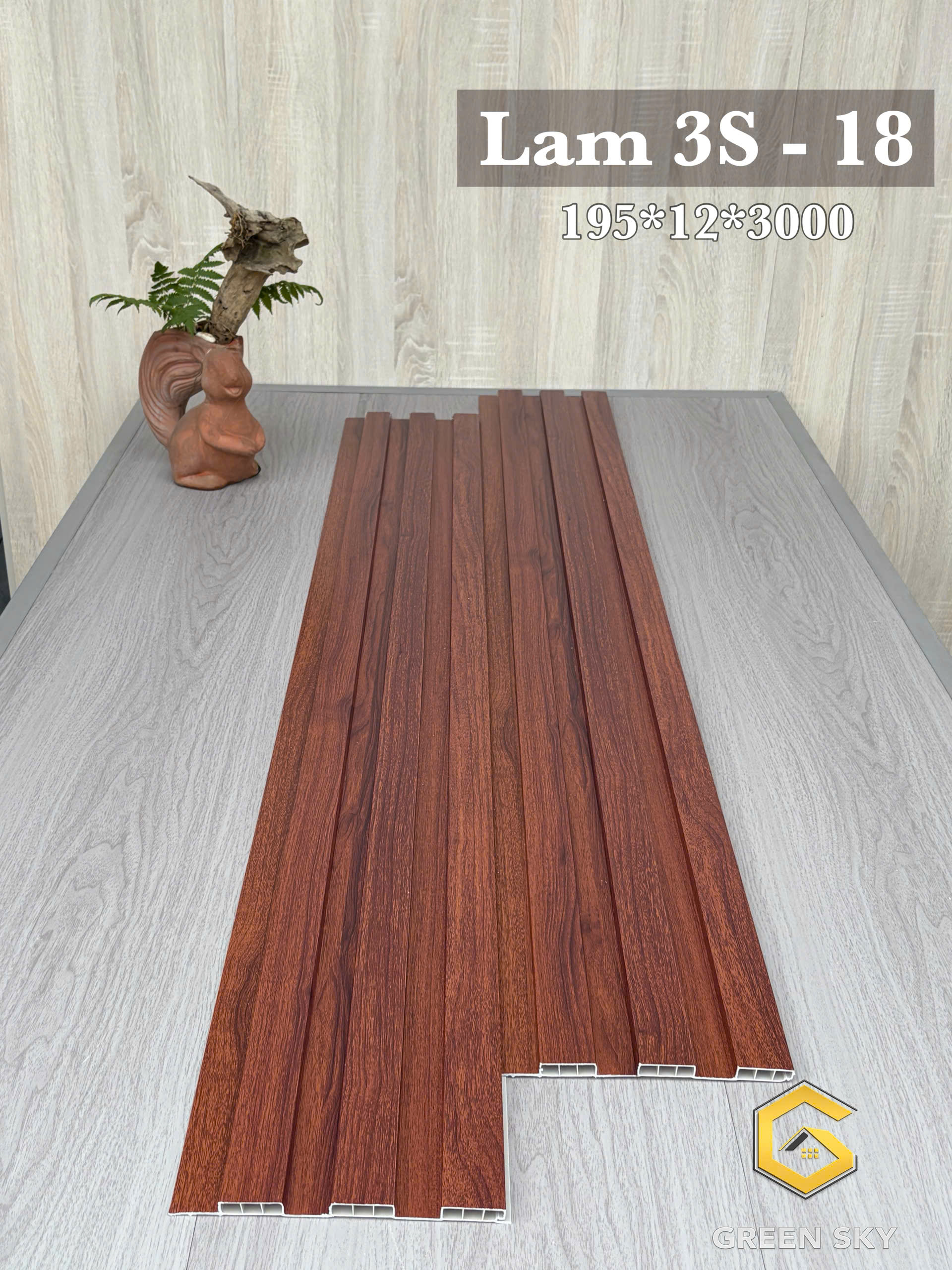 TẤM ỐP LAM SÓNG THẤP LAM 3S - 18