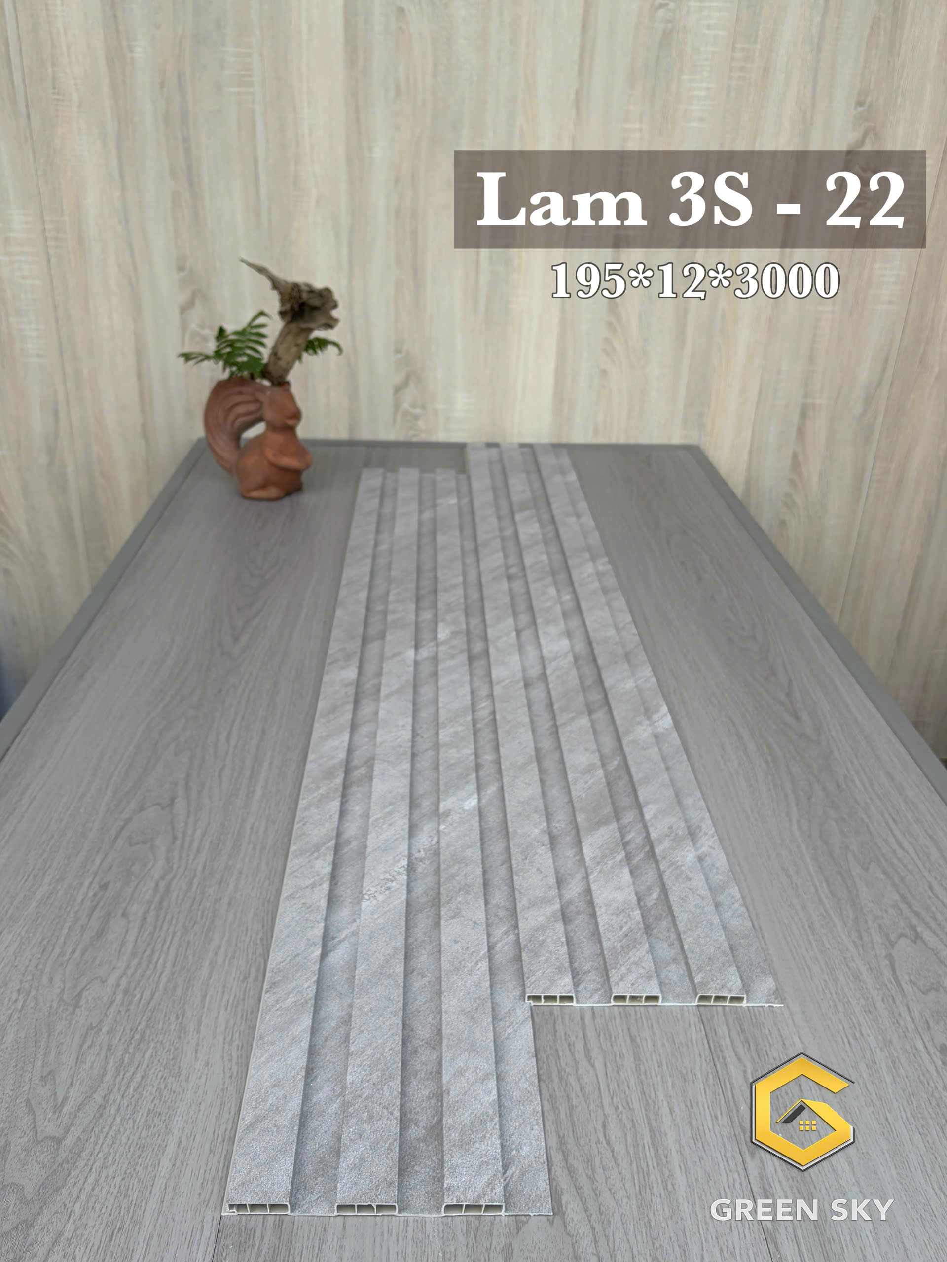 TẤM ỐP LAM SÓNG THẤP LAM 3S - 22