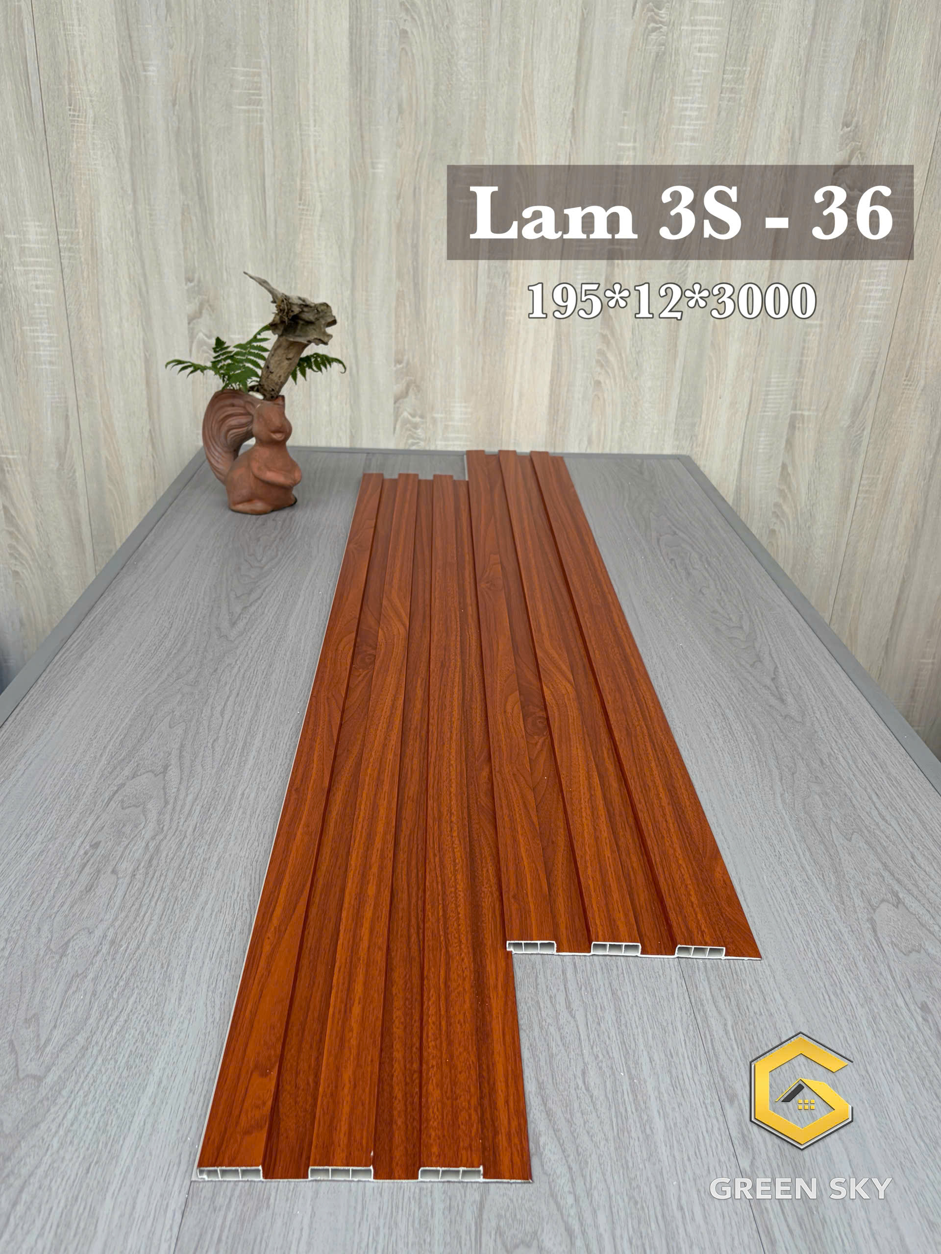 TẤM ỐP LAM SÓNG THẤP LAM 3S - 36