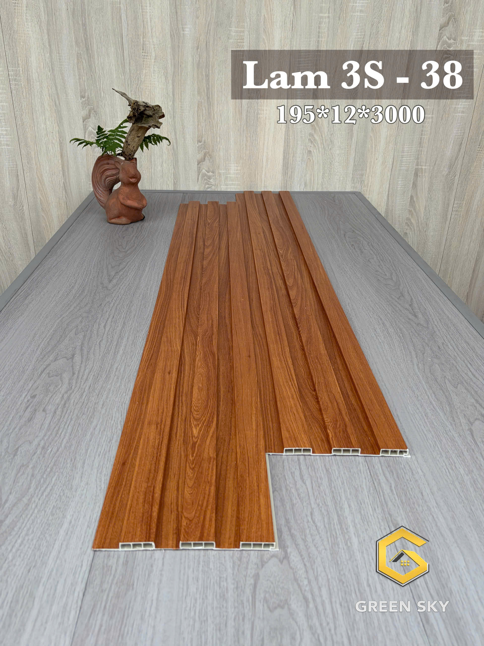 TẤM ỐP LAM SÓNG THẤP LAM 3S - 38