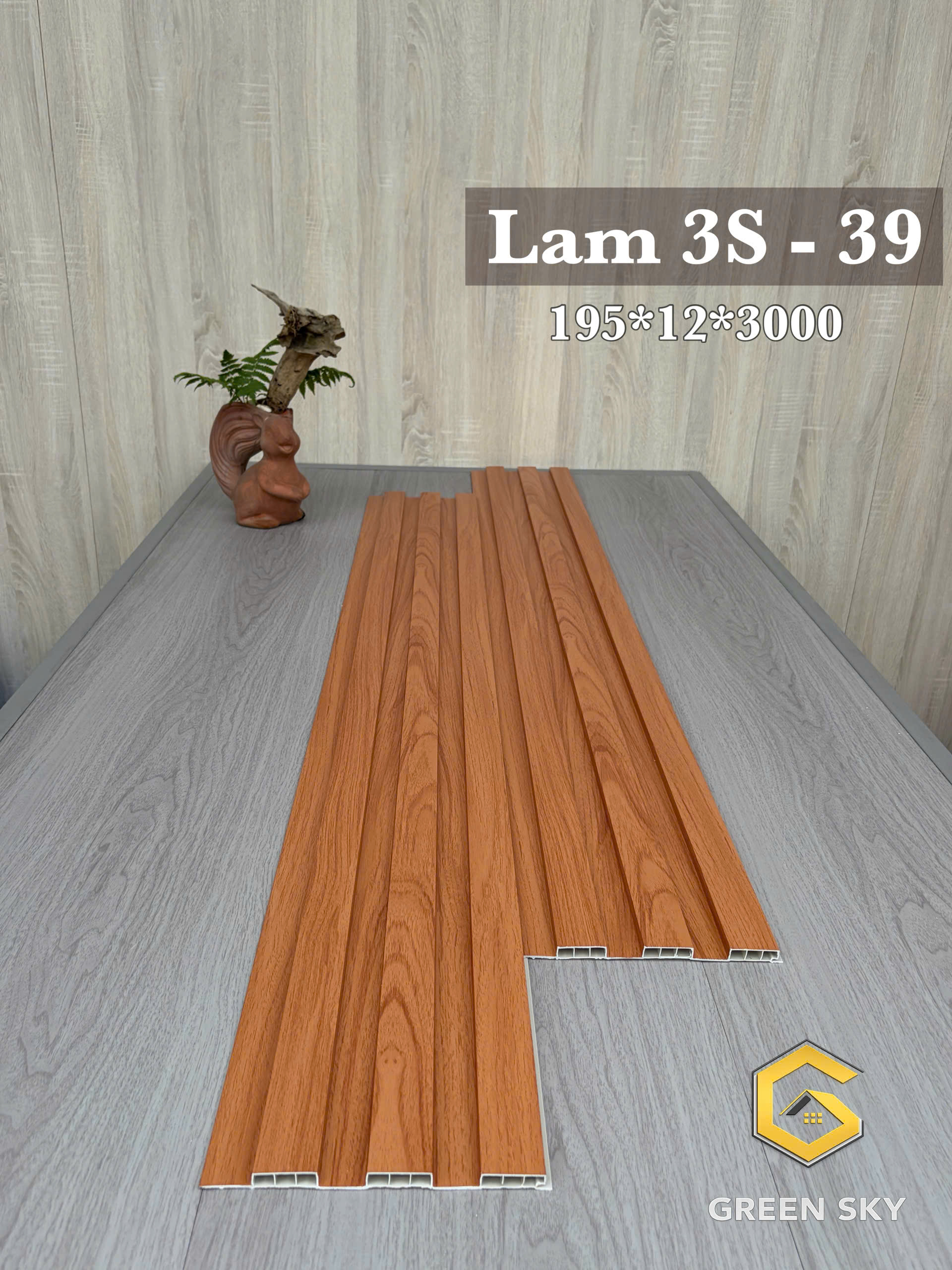 TẤM ỐP LAM SÓNG THẤP LAM 3S - 39